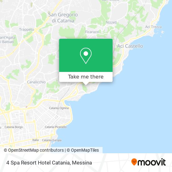 4 Spa Resort Hotel Catania map