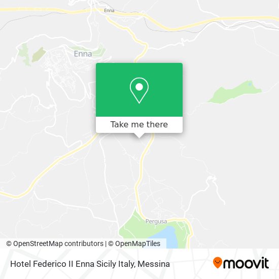 Hotel Federico II Enna Sicily Italy map