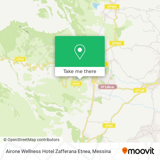Airone Wellness Hotel Zafferana Etnea map