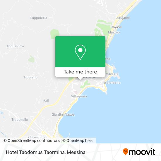 Hotel Taodomus Taormina map