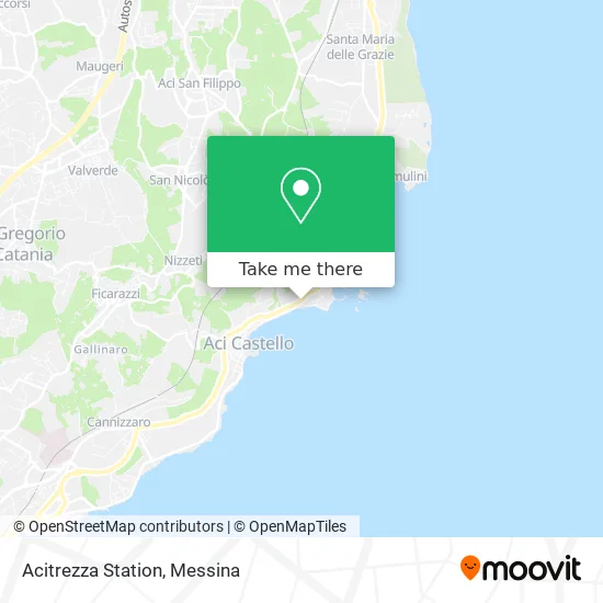 Acitrezza Station map