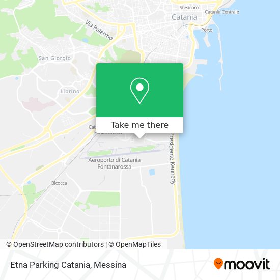 Etna Parking Catania map