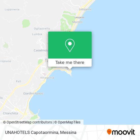 UNAHOTELS Capotaormina map