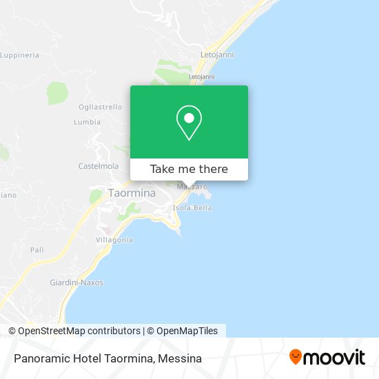 Panoramic Hotel Taormina map