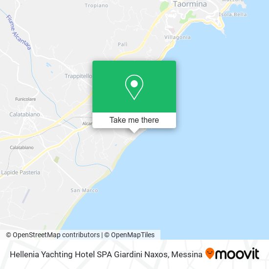 Hellenia Yachting Hotel SPA Giardini Naxos map