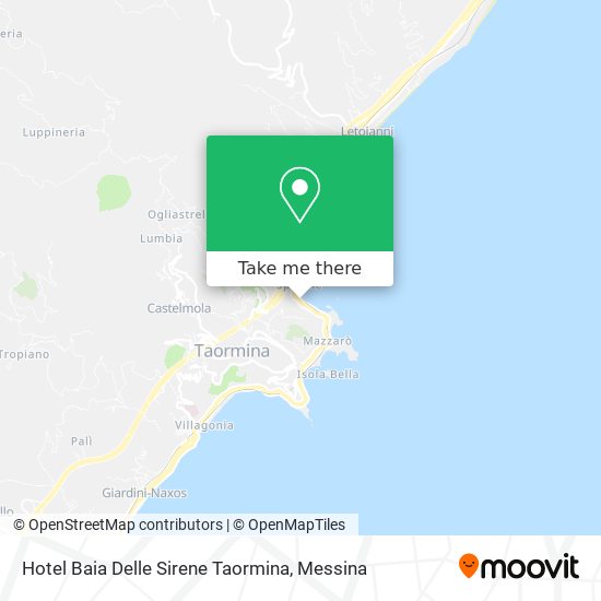 Hotel Baia Delle Sirene Taormina map
