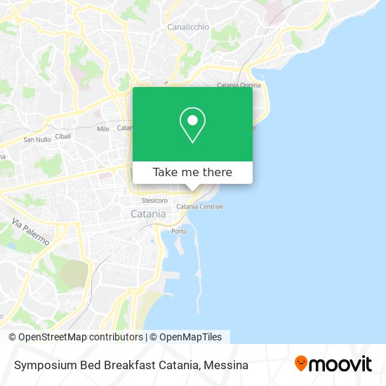 Symposium Bed Breakfast Catania map