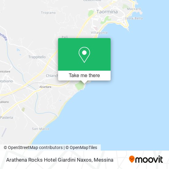 Arathena Rocks Hotel Giardini Naxos map