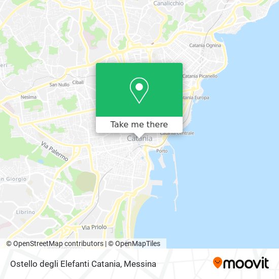 Ostello degli Elefanti Catania map
