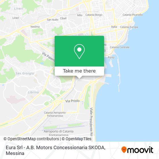 Eura Srl - A.B. Motors Concessionaria SKODA map