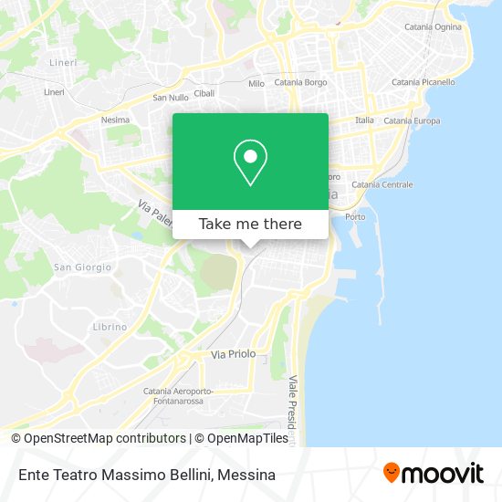 Ente Teatro Massimo Bellini map
