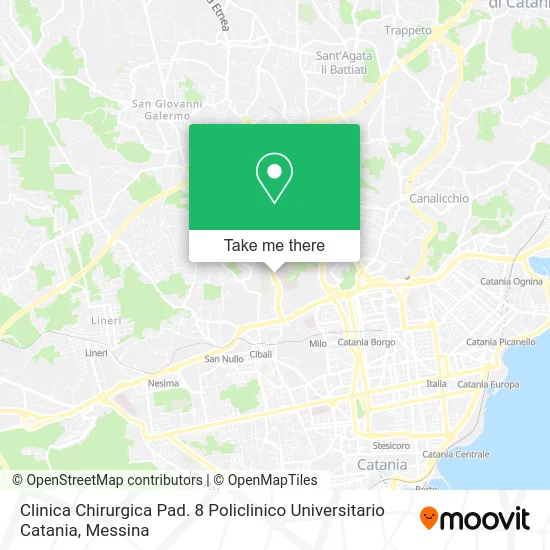 Surgical Clinic Ward 8 University Polyclinic Catania map