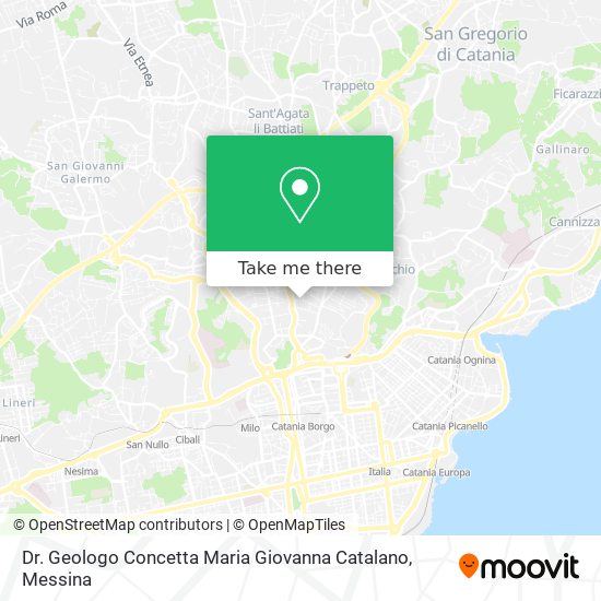 Dr. Geologo Concetta Maria Giovanna Catalano map
