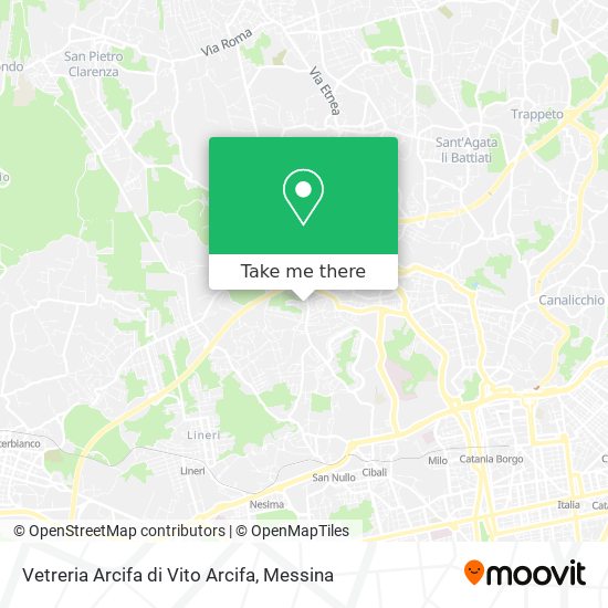 Vetreria Arcifa di Vito Arcifa map