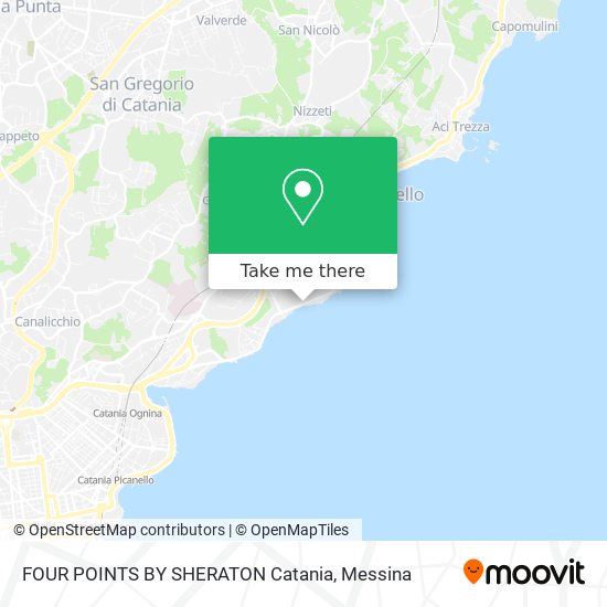 FOUR POINTS BY SHERATON Catania map