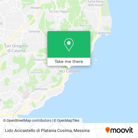 Lido Acicastello di Platania Cosima map