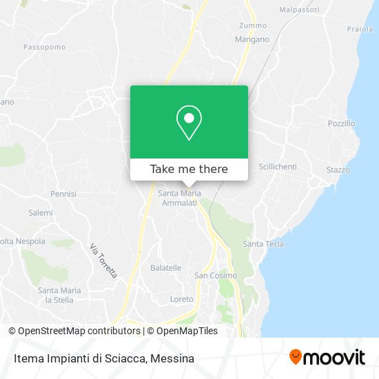Itema Impianti di Sciacca map