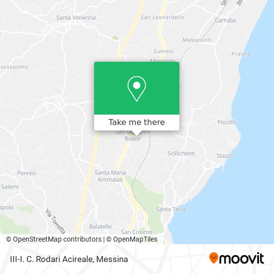 III-I. C. Rodari Acireale map