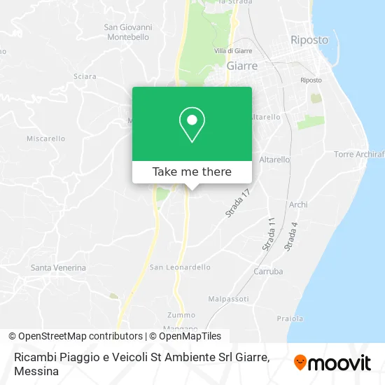 Piaggio Parts and Vehicles ST Environment Srl Giarre map