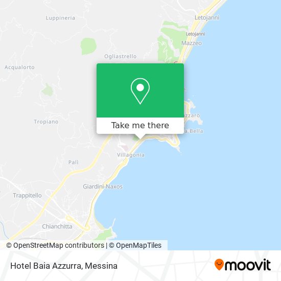 Hotel Baia Azzurra map