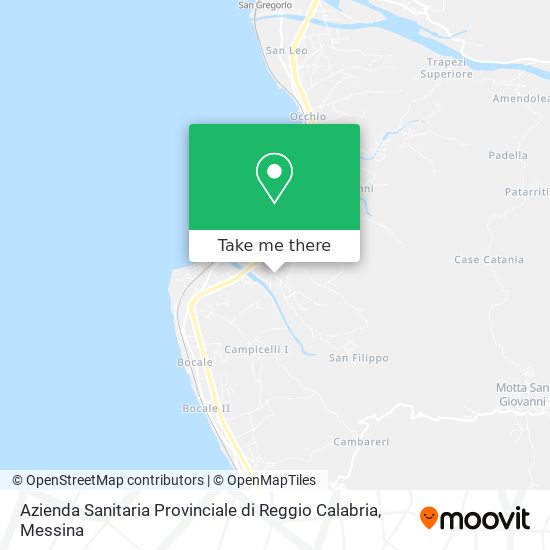 Azienda Sanitaria Provinciale di Reggio Calabria map