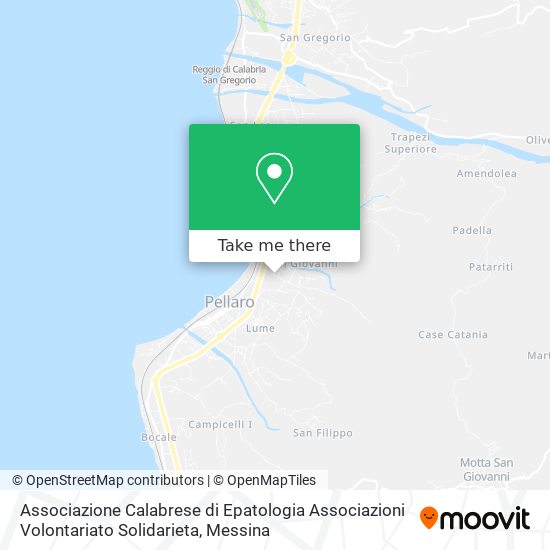 Associazione Calabrese di Epatologia Associazioni Volontariato Solidarieta map