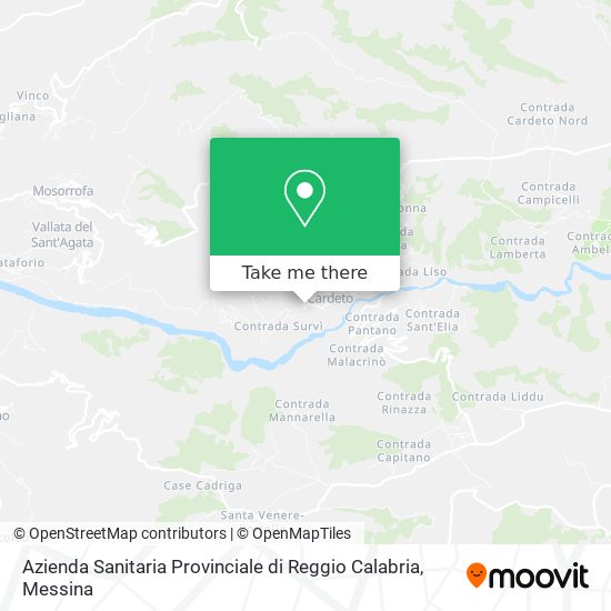 Azienda Sanitaria Provinciale di Reggio Calabria map