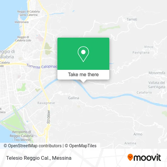 Telesio Reggio Cal. map