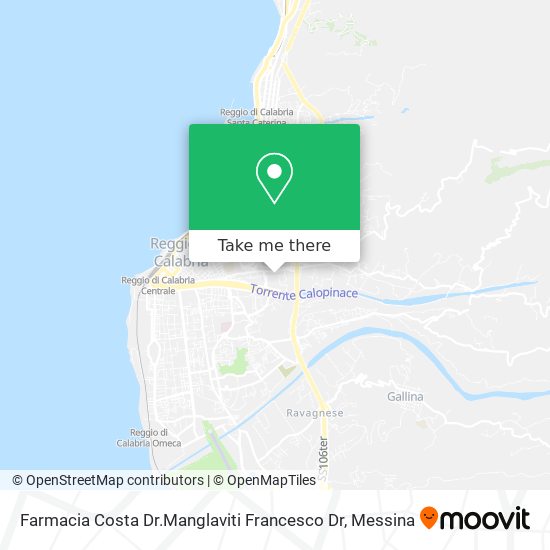 Farmacia Costa Dr.Manglaviti Francesco Dr map