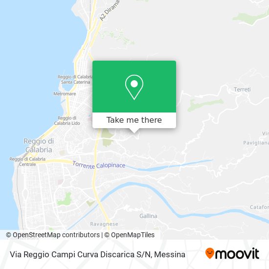 Via Reggio Campi Curva Discarica S / N map