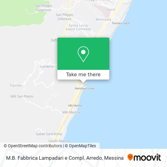 M.B. Fabbrica Lampadari e Compl. Arredo map