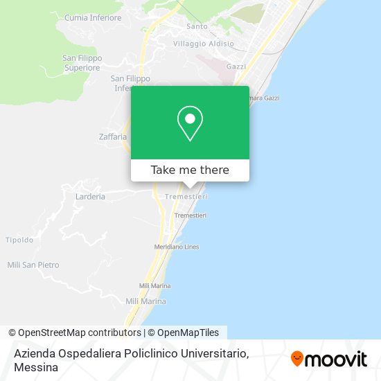 Azienda Ospedaliera Policlinico Universitario map