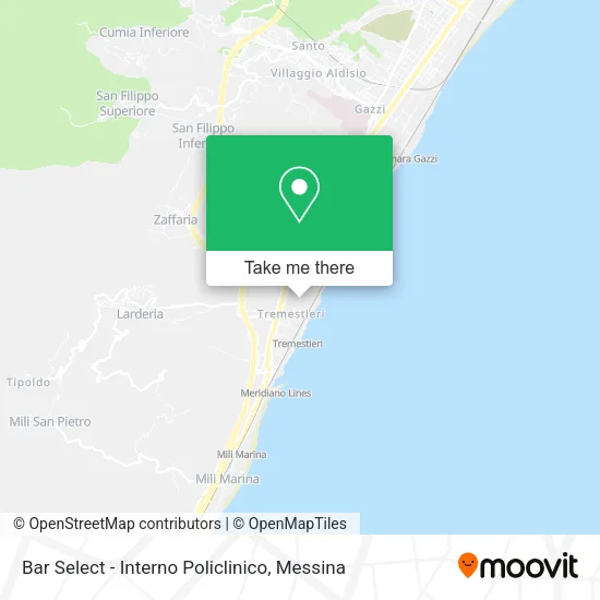 Bar Select - Interno Policlinico map