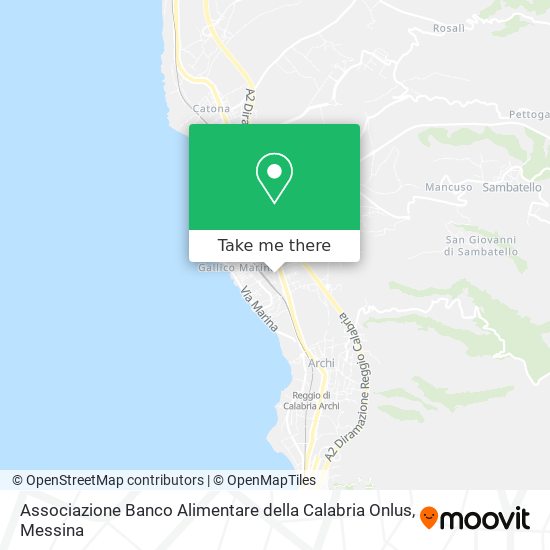 Associazione Banco Alimentare della Calabria Onlus map