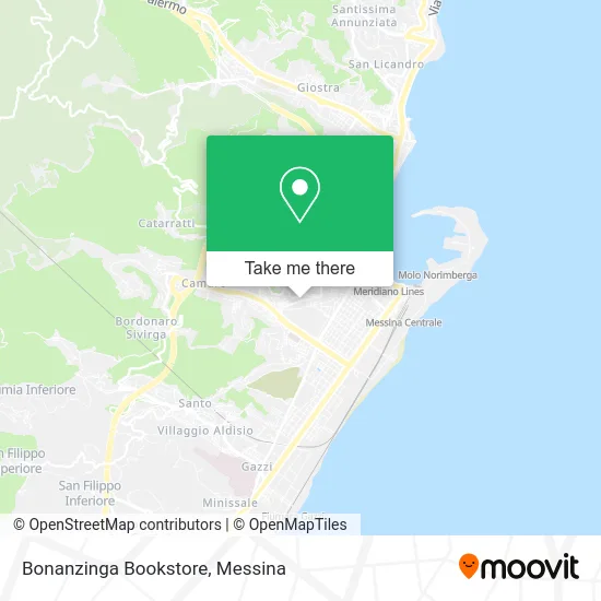 Bonanzinga Bookstore map