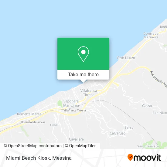Miami Beach Kiosk map