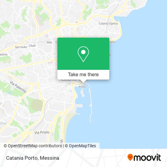 Catania Porto map