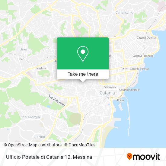 Ufficio Postale di Catania 12 map