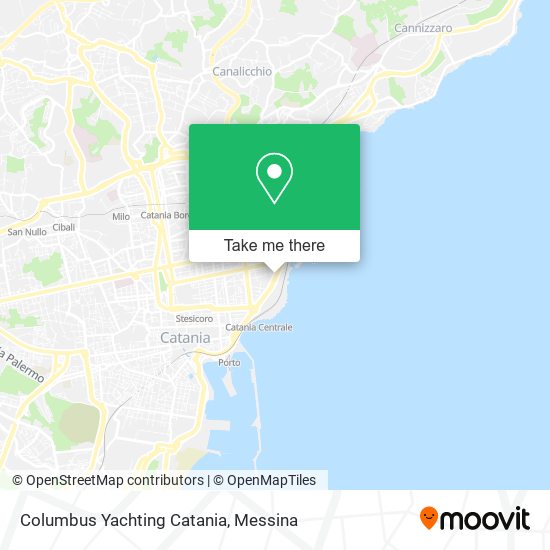 Columbus Yachting Catania map