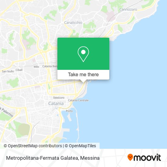 Metropolitana-Fermata Galatea map