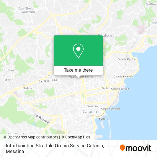 Infortunistica Stradale Omnia Service Catania map