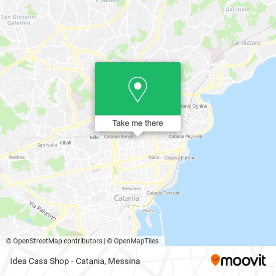 Idea Casa Shop - Catania map