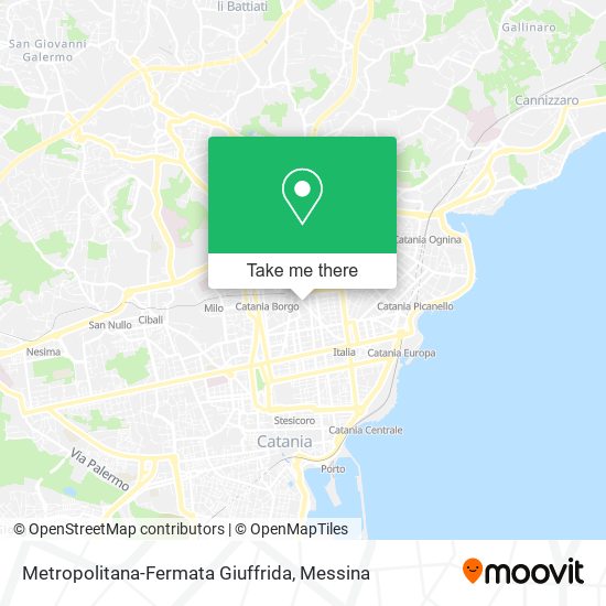 Metropolitana-Fermata Giuffrida map