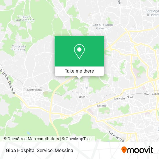 Giba Hospital Service map
