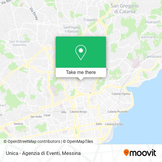 Unica - Agenzia di Eventi map