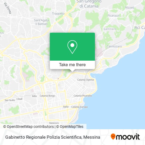 Gabinetto Regionale Polizia Scientifica map