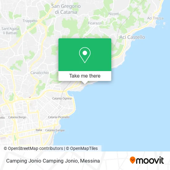 Camping Jonio Camping Jonio map