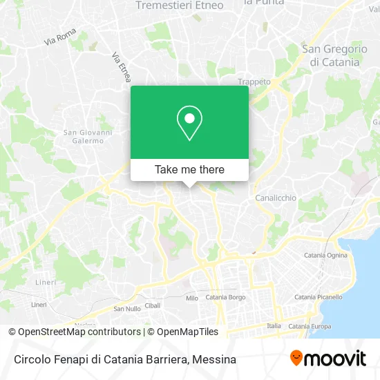 Fenapi Catania Barriera Club map