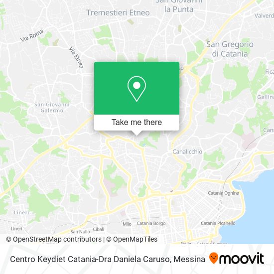 Centro Keydiet Catania-Dra Daniela Caruso map