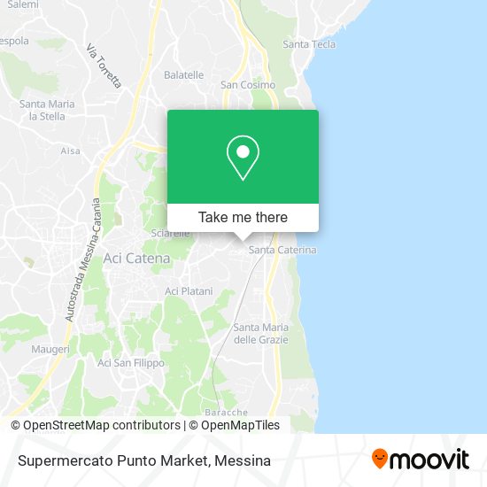 Supermercato Punto Market map